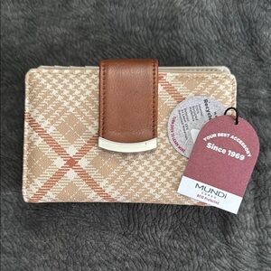 Mundi Tan and Brown Wallet